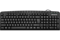 Клавиатура проводная Defender HB-470 Focus классическая USB 1.5м черный